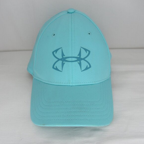 Under Armour Other - Under Armour Aqua Blue Headline Stretch Baseball Hat Men's L XL